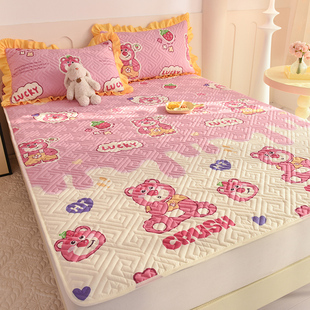 定制A类纯棉床单儿童单人防滑夹棉榻榻米床盖四季通用全棉大炕单