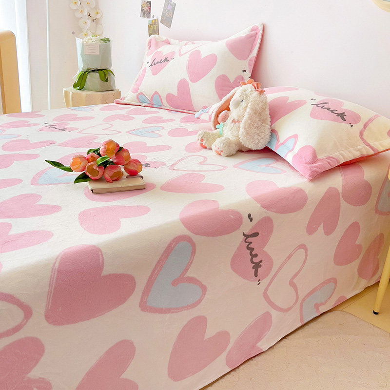 定制牛奶绒A类床单榻榻米炕单