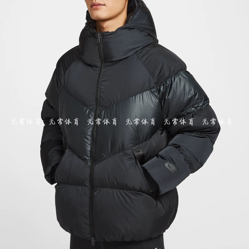 NIKE耐克男子冬季连帽短款运动休闲夹克保暖羽绒服IB2961-010