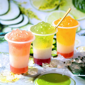 15个 日本直邮 三层果冻芭菲杯 水果布丁 盒 沁凉三层甜品果冻