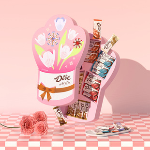 德芙巧克力花束礼盒装圣诞节表白女友情人节礼物多口味丝滑巧克力