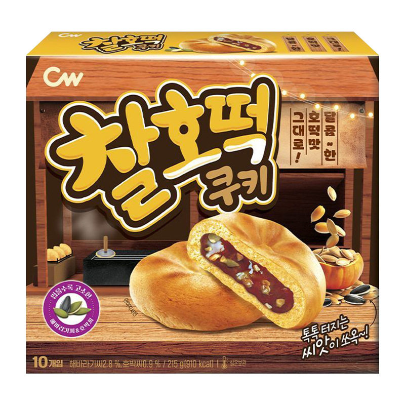 韩国进口CW青佑坚果籽仁味打糕正宗韩式糕点下午茶休闲食品小零食