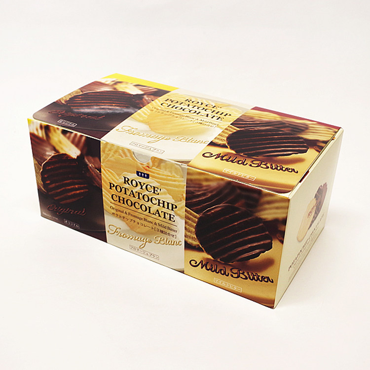 【日本直邮】零食 北海道ROYCE巧克力薯片 白/黑巧克力/原味