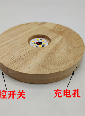 圆形圣诞节简约现代卧室发光摆件