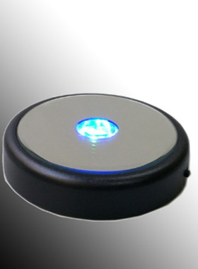 圆形黑色塑料开关玻璃瓶发光底座