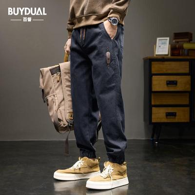 美式复古重磅工装裤宽松休闲裤