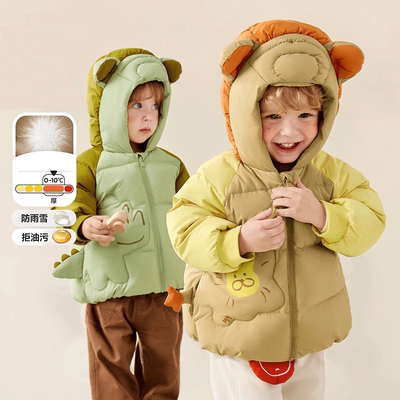 宝宝羽绒服男童女童三防外套加厚