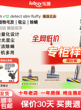 Dyson戴森无线手持家用吸尘器v12 宠物版大吸力除螨仪