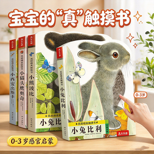 【0-3岁绘本】幼儿早教触摸书