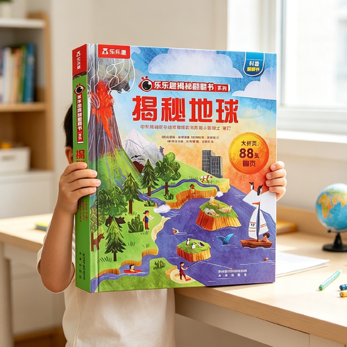揭秘地球3d立体书儿翻翻书百科
