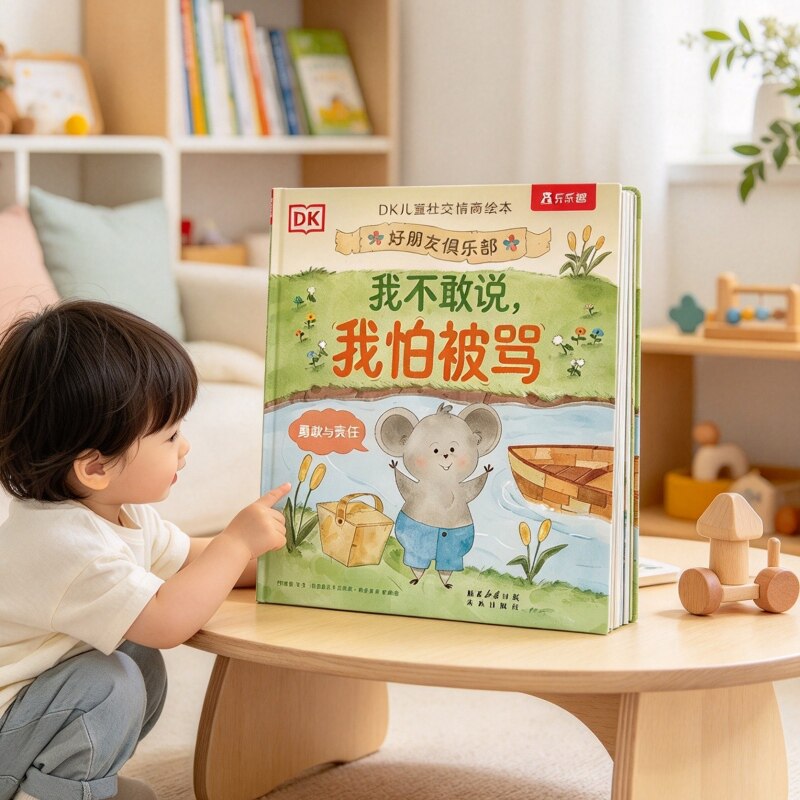 绘本DK儿童社交情商绘本 好朋友俱乐部乐乐趣情商早教绘本3到6岁低幼儿童入园前准备宝宝人际交往情绪管理情商启蒙绘本早教故事书L