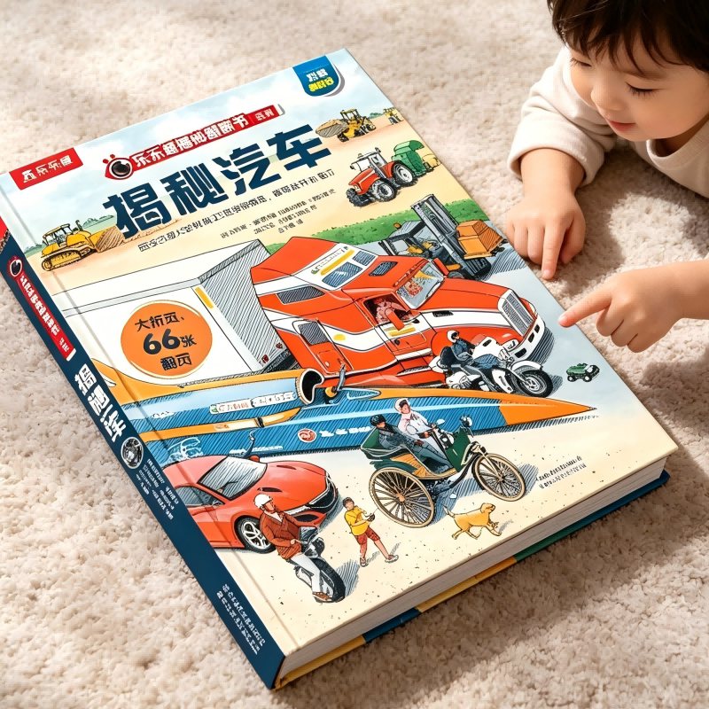 乐乐趣揭秘系列儿童翻翻书汽车书图片