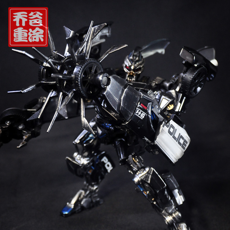 乔爸重涂 孩之宝 变形金刚电影5大师级 MPM05路障 3C国行