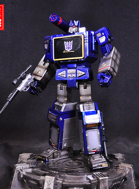 乔爸重涂 变形金刚 声波  THF MP13 激光鸟 磁带 金属色 G1大师级