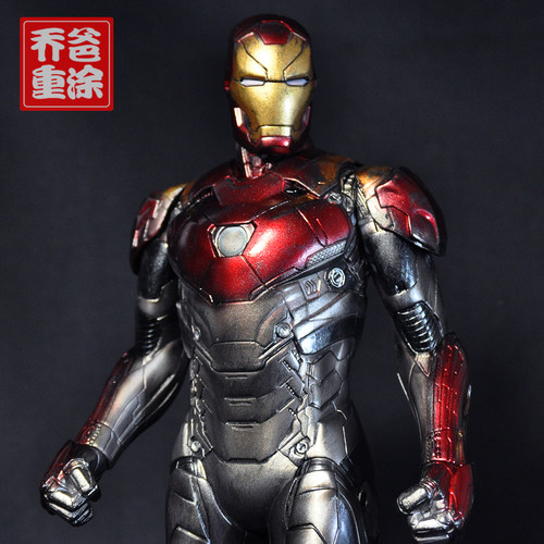Crazy toys仿合金 复仇者联盟4钢铁侠1:6MK46MK47手办兵人1:6重涂