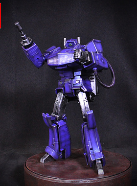 乔爸重涂 TAKARA变形金刚 MP29 震荡波 上色 金属战损 G1霸天虎