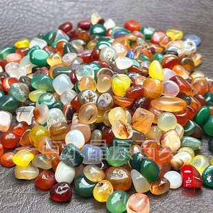 天然南京雨花石原石彩玛瑙碎石鹅卵石鱼缸造景石头铺底供曼扎宝石