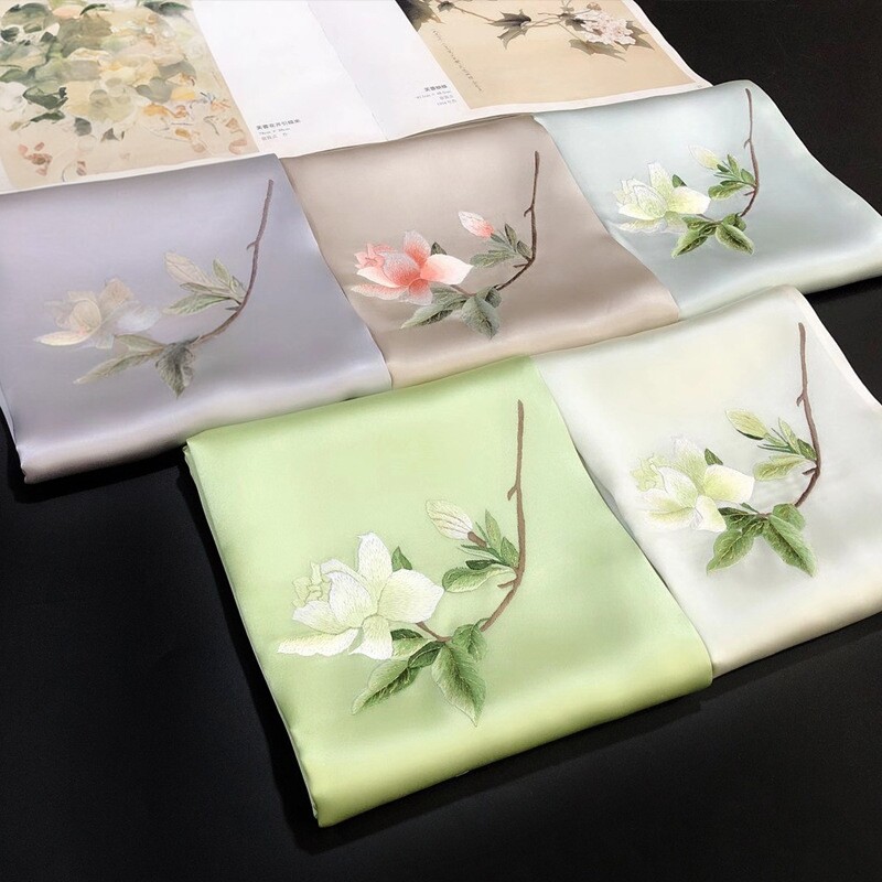 丝巾真丝绣花苏绣披肩女纯手工刺绣旗袍外搭披风优雅名媛民族风