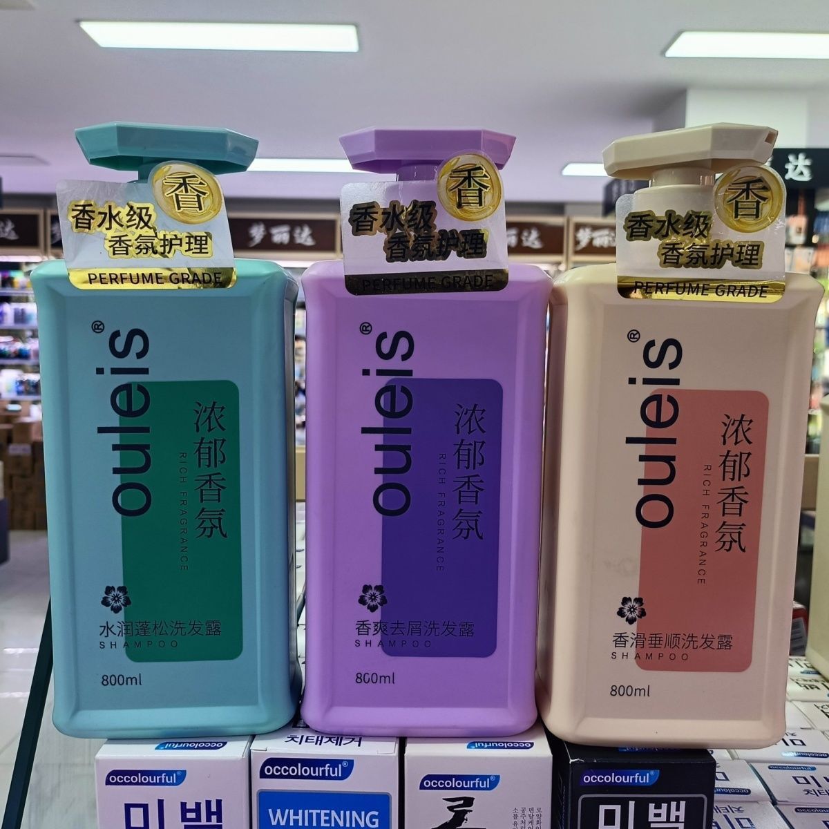 欧蕾丝浓郁香氛香滑垂顺香爽去屑水润蓬松洗发露柔顺丝滑800ml