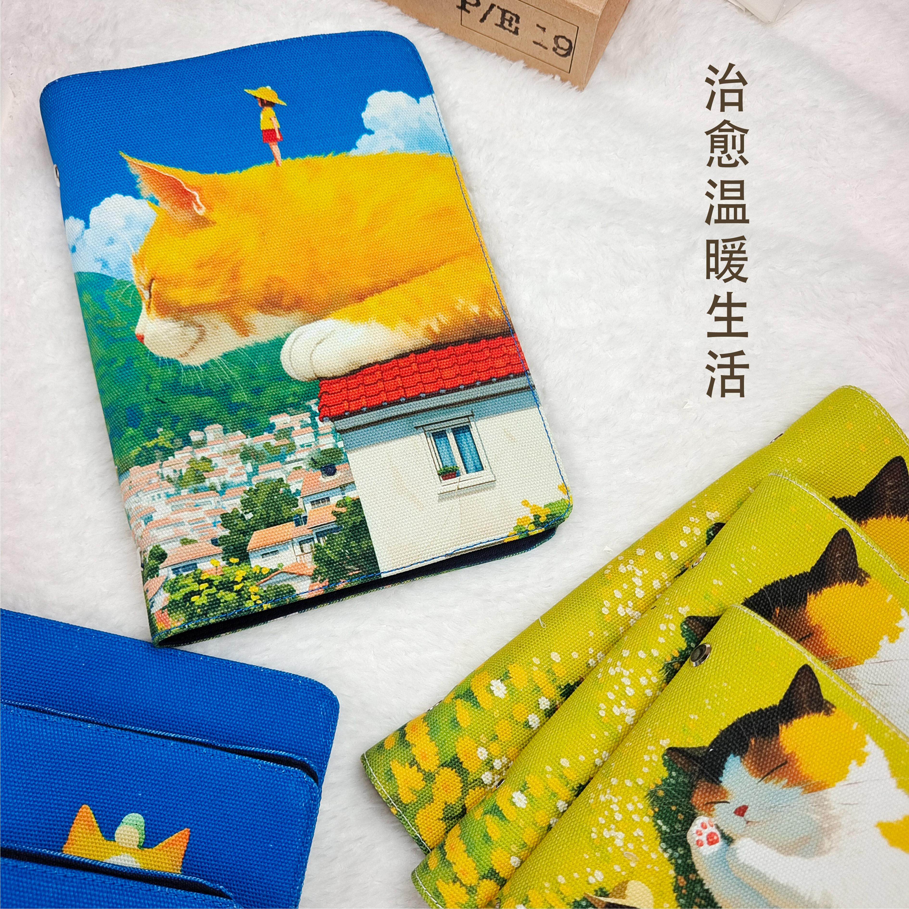 猫咪布艺活页本原创设计大猫系列全棉文艺手账本新华书店同款DIY,文具电教/文化用品/商务用品,手帐/日程本/计划本,淘宝优惠券,粉丝福利购,淘宝优惠卷