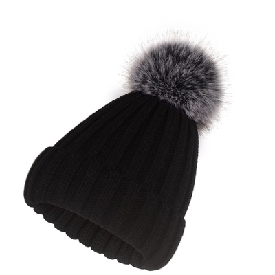 毛线帽休闲亲子秋冬大毛球针织帽