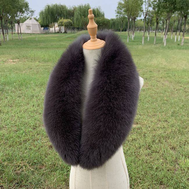 真狐狸毛领子西服领青果领皮草领子围巾大衣外套毛领男女通用毛领