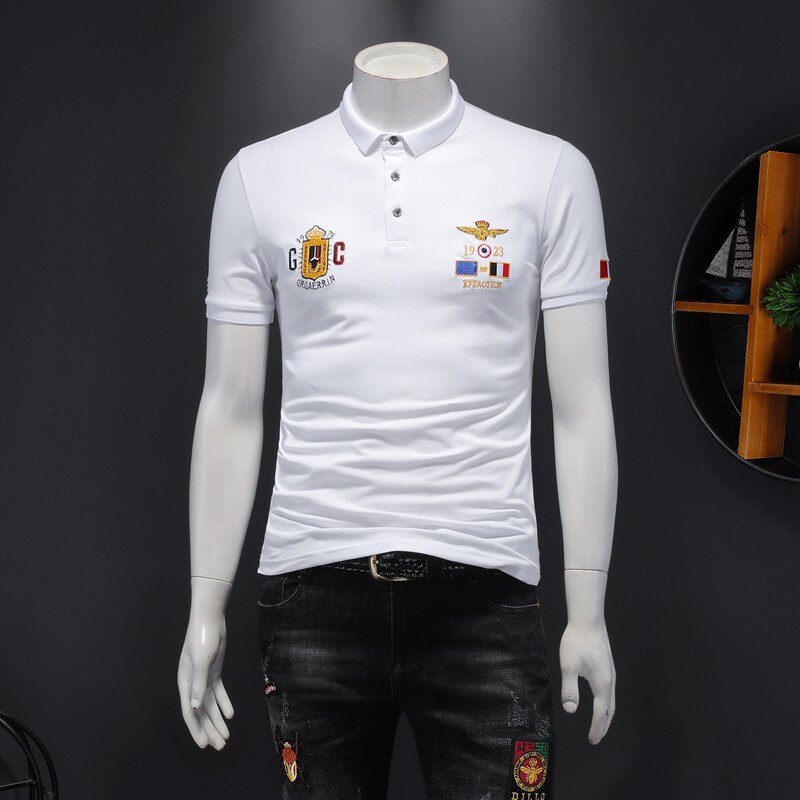 清仓特价保罗polo衫男纯棉短袖t恤夏季翻领修身半袖休闲商务t恤