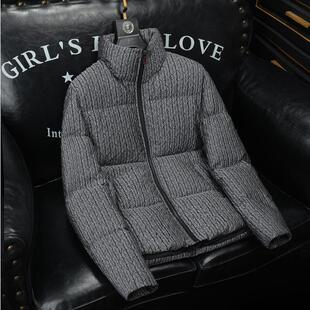 潮流冬季新款短款羽绒服百搭加厚外套保暖时尚男立领休闲鸭绒爆款