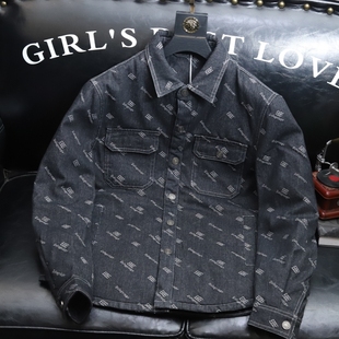 反季秋冬装新款轻薄牛仔羽绒服男加厚保暖青年外套修身大码潮