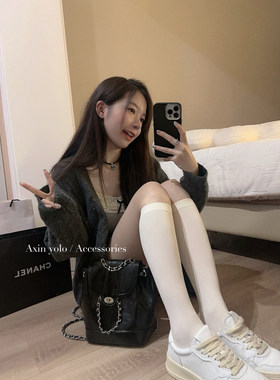 小腿袜女春秋薄款日系jk中筒袜