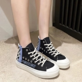 单鞋 人本一脚蹬休闲女鞋 潮流百搭软底轻便透气懒人板鞋 新款 帆布鞋