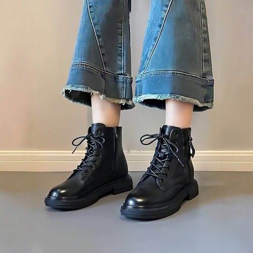 豆豆屋2025新款秋冬加绒马丁靴