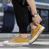 男鞋 子女学生韩版 帆布鞋 品牌女鞋 透气秋季 反光运动鞋 百搭情侣款