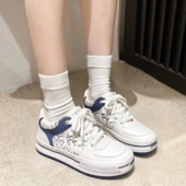 潮鞋 人本2025冬季 休闲运动 休闲板鞋 超纤皮面高帮百搭女鞋 新款 时尚