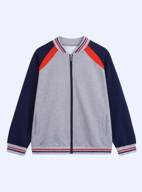江门市初中生灰色秋冬长袖校服