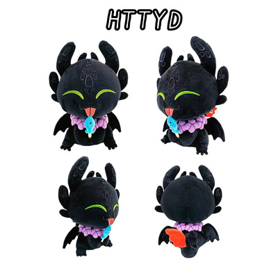 跨境新款HTTYD Summer Toothless Plush周边创意玩偶公仔礼品