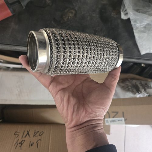 奔腾b50排气管头段前节的软网节连接钢丝网波纹管量