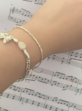 碎银手链首饰轻奢品送闺蜜