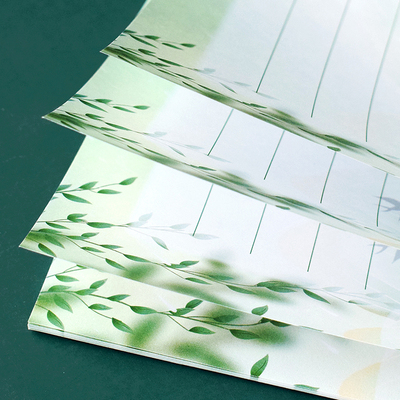 中国风A4硬笔书法彩纸儿童学生钢笔字练习纸横线格手写信纸作品纸