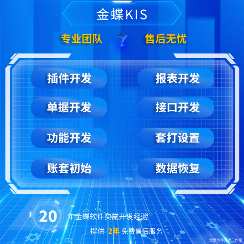 金蝶KIS报表BOS单据定制功能ERP开发单据流程触发器API接口开发