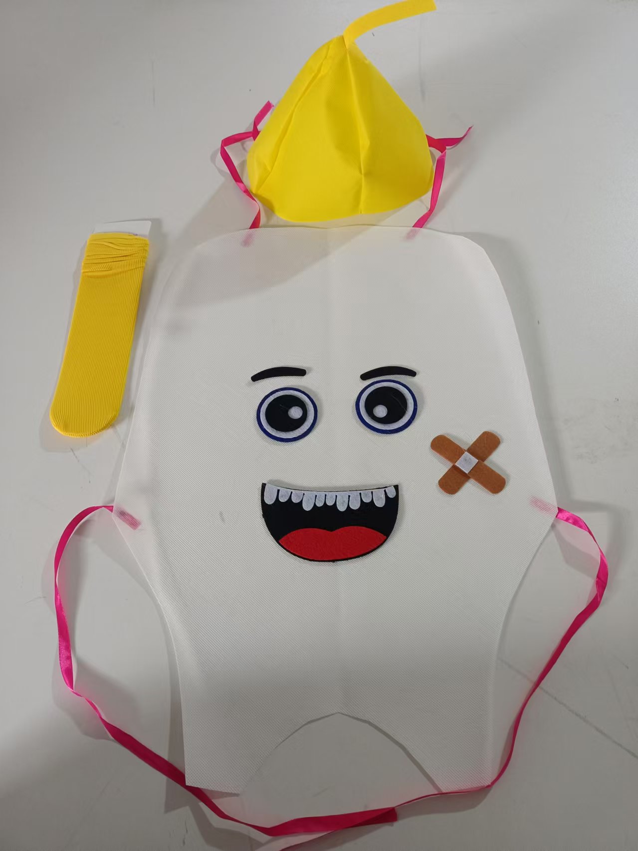 六一儿童牙细菌演出服装幼儿园白牙齿蚜虫蛀牙病毒舞蹈表演走秀服