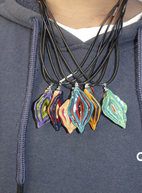 项链滑板潮流防水个性