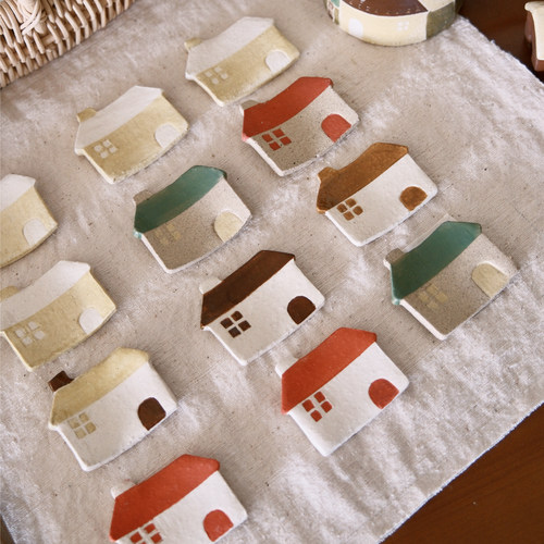 一颗松果居粗陶瓷筷子架