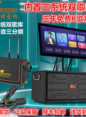 丹唛仕K680音响视频户外KTV便携蓝牙内置声卡音箱广场直播大功率