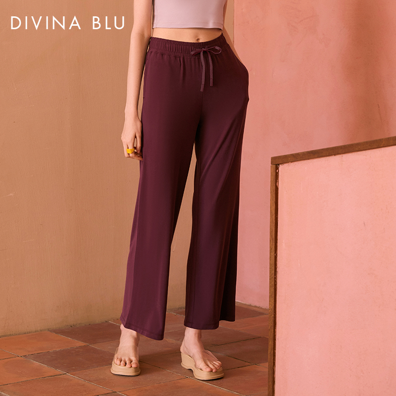 DIVINA BLU迪唯纳夏新款瑜伽健身运动跑步迪唯纳自由阔腿裤104女