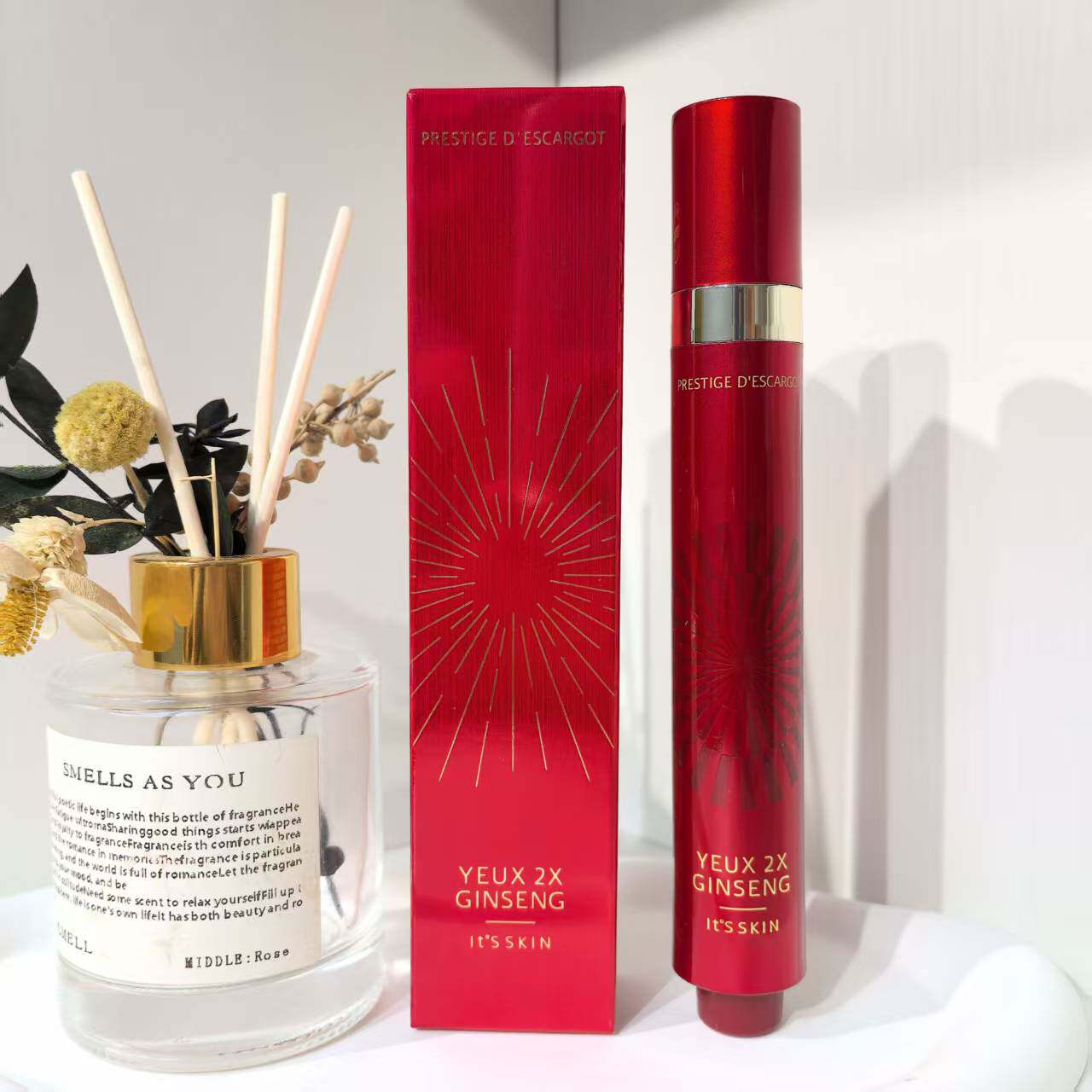 临期特价 日期26/06 韩国伊思红参眼霜15ml提亮改善淡印紧致焕活