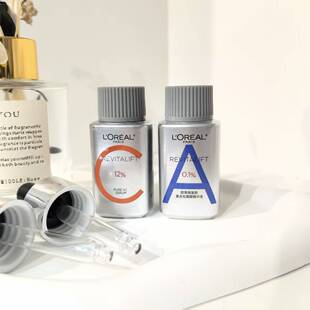 临期特价日期 26/05 欧莱雅早C晚A精华液15mlx2 送滴管紧致舒缓