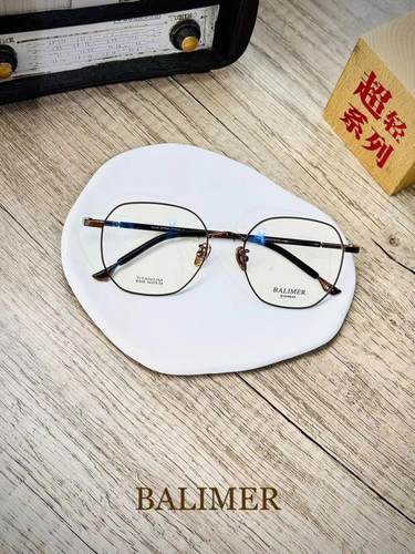 巴里摩尔多边形纯钛男女眼镜