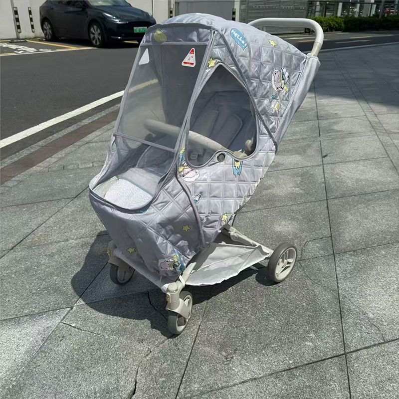 婴儿车外出挡风神器通用