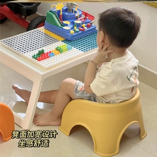 凳 儿童宝宝小凳子靠背椅一岁矮凳塑料餐椅子舒服久坐板凳洗澡换鞋